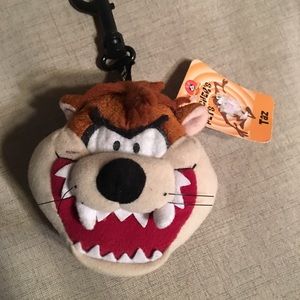 Tasmanian plush change purse and key holder